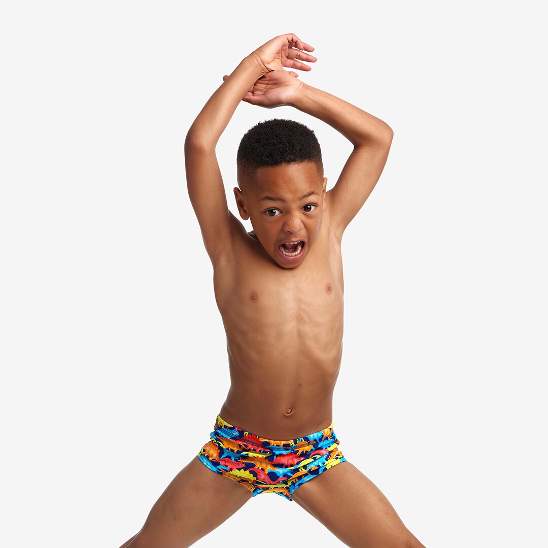 Swimmasaurus Toddler Boy's Printed Trunks