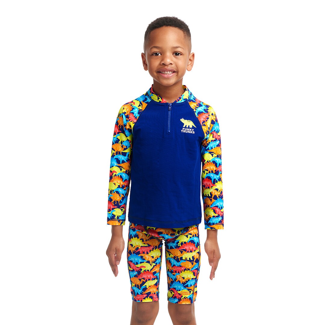 Swimmasaurus Toddler Boy's Zippy Rash Vest