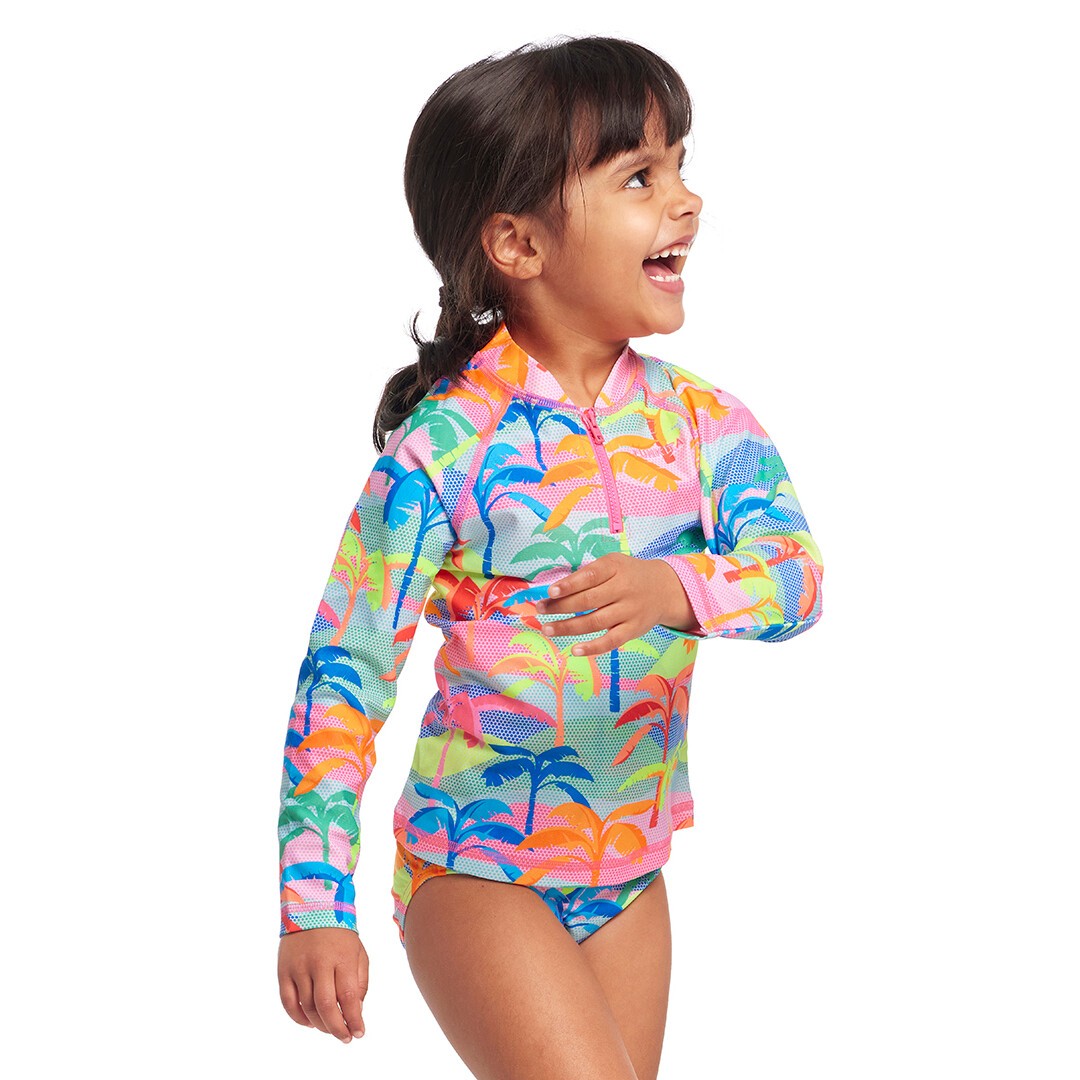 Poka Palm Toddler Girl's Zippy Rash Vest