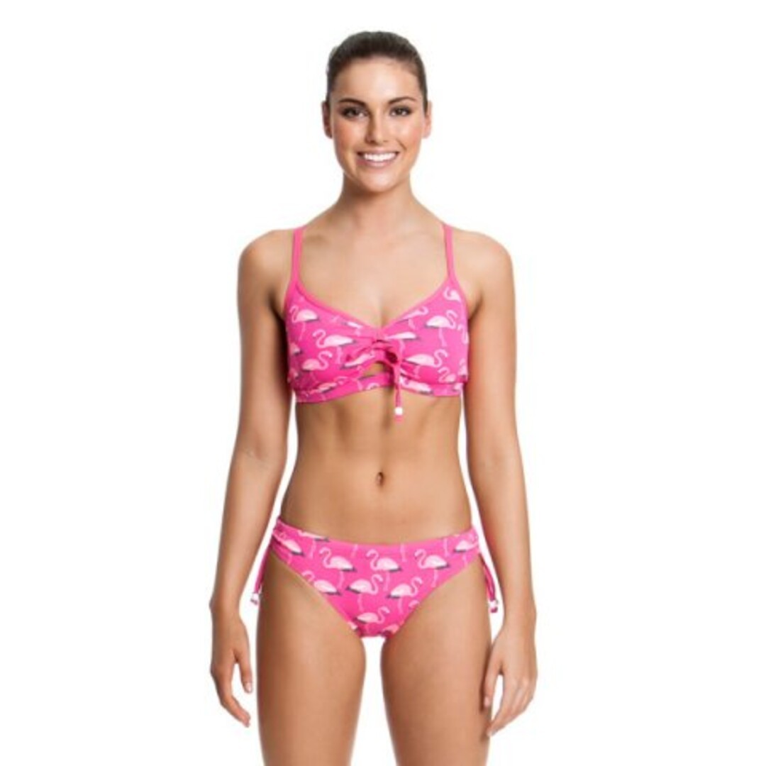 Flaming Go Go's Ladies Tie Detail Top