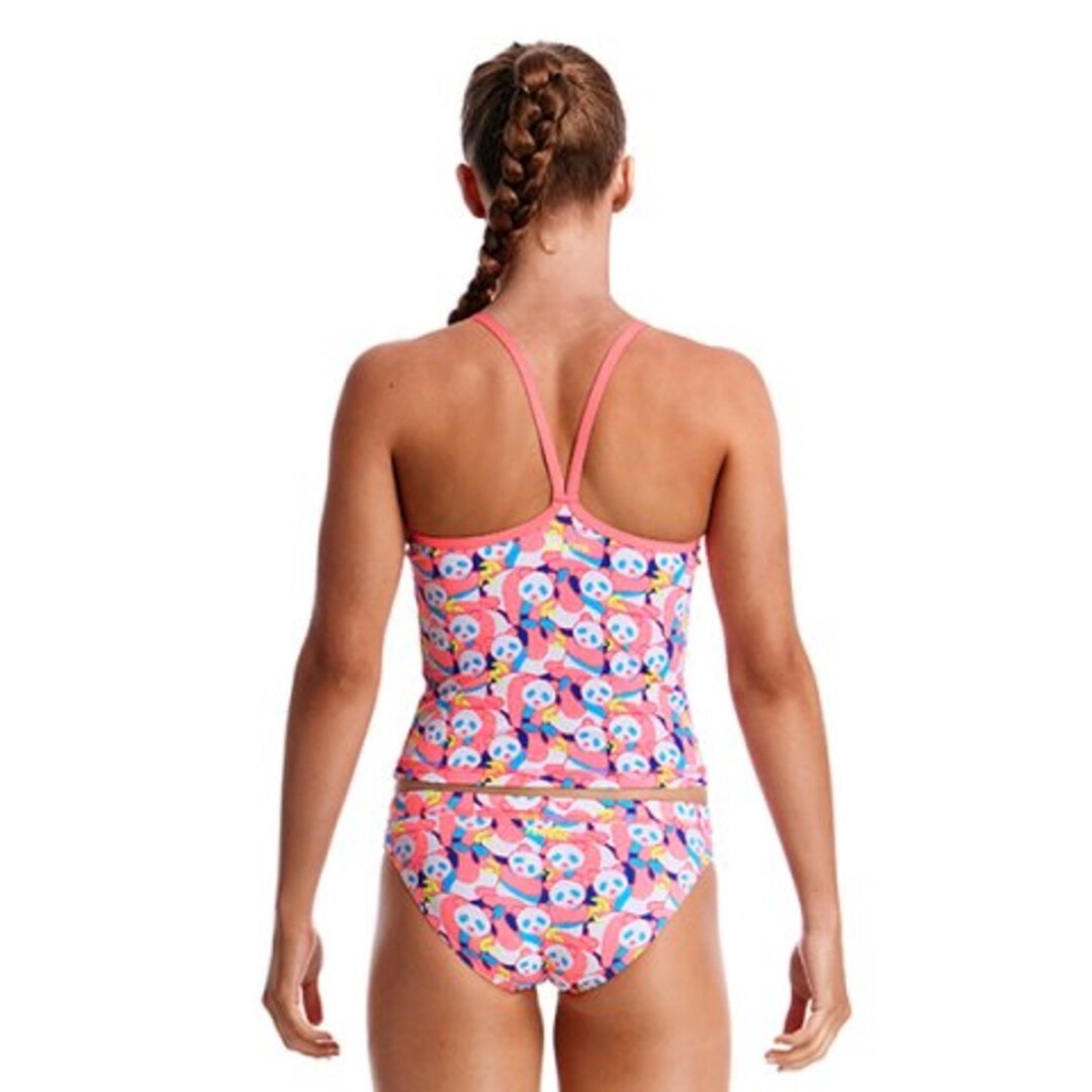 Pink Panda Girl's Tankini & Brief Two Piece