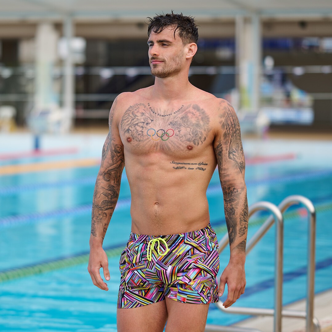 Strip Straps Men's Shorty Shorts Short