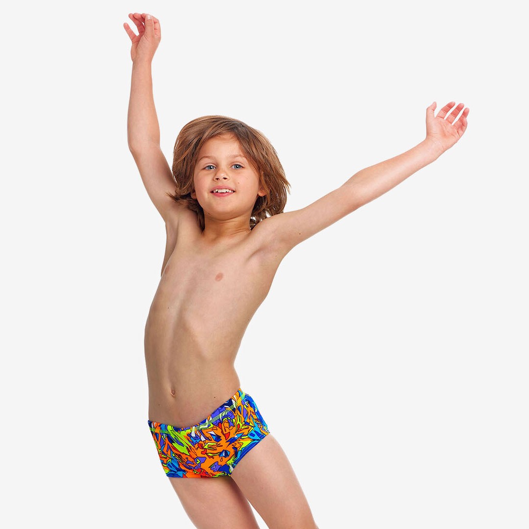 Mixed Mess Toddler Boy's Printed Trunks