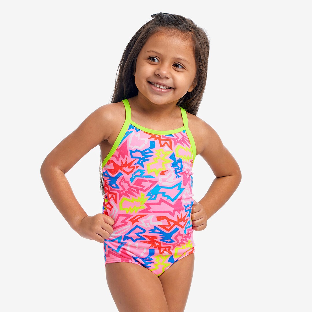 Rock Star Toddler Girl's Printed One Piece