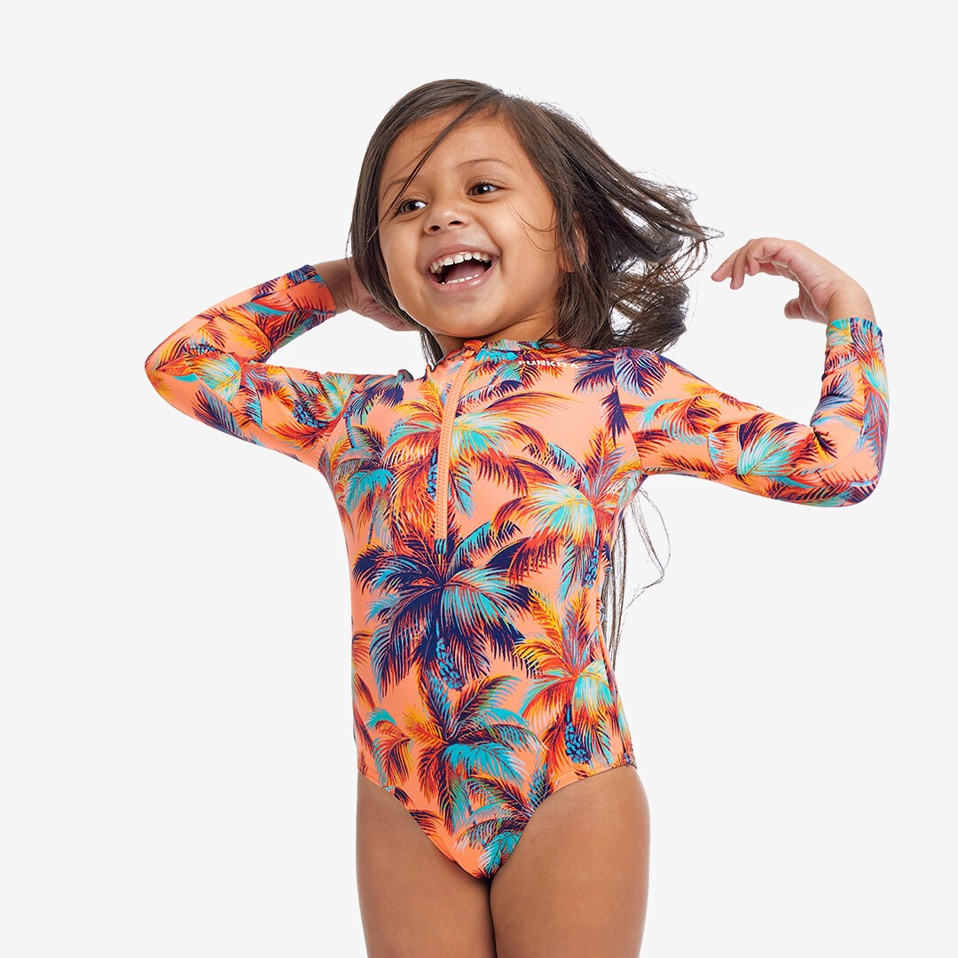 Sand Storm Toddler Girl's Sun Cover One Piece