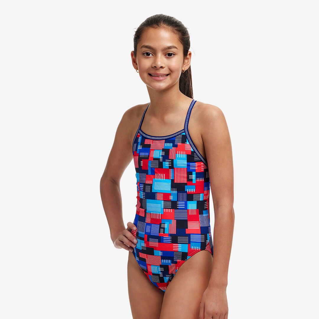 Motherboard Girl's Single Strap One Piece