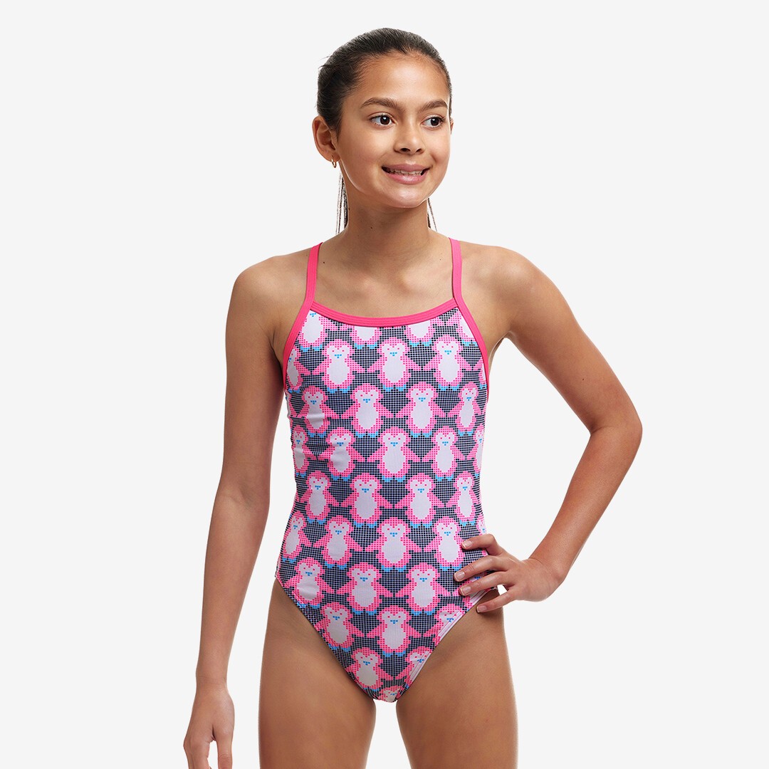 Pen Guy Girl's Single Strap One Piece