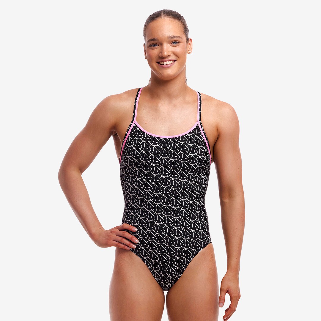 Summer Fish Ladies Diamond Secure One Piece