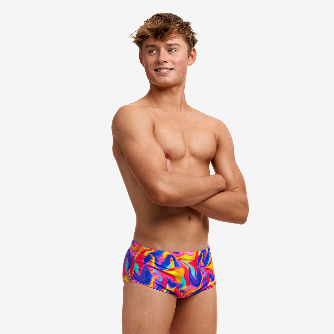 Summer Swirl Boy's Sidewinder Trunks