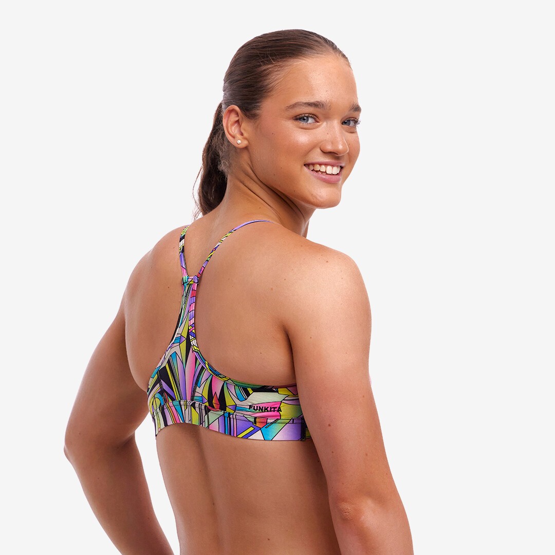 Scissor Kick Ladies Swim Crop Top