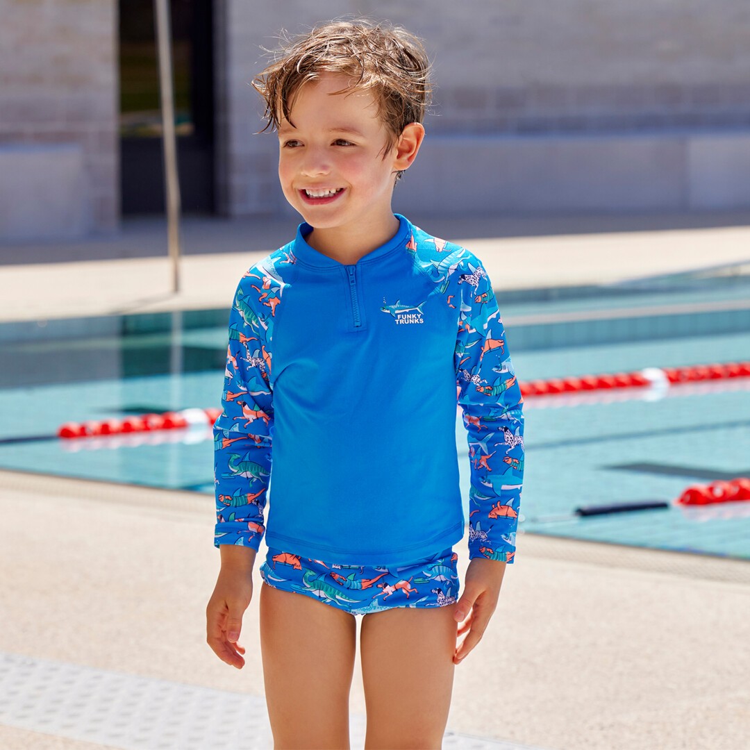 Fin Swimming Toddler Boy's Zippy Rash Vest