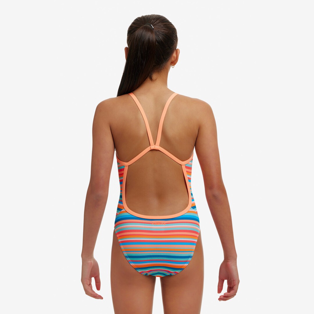 Ripe Stripe Girl's Single Strap One Piece