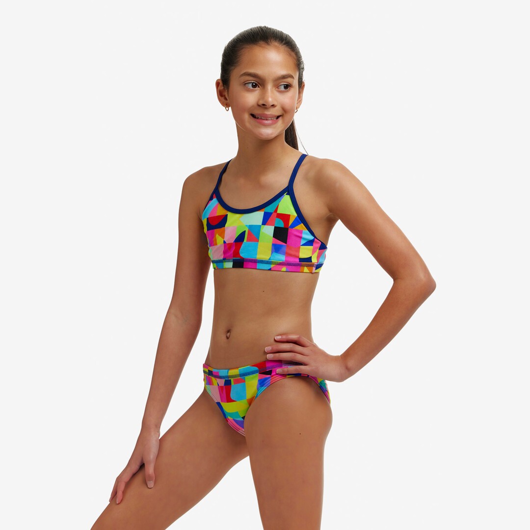 On The Grid Girl's Racerback Two Piece