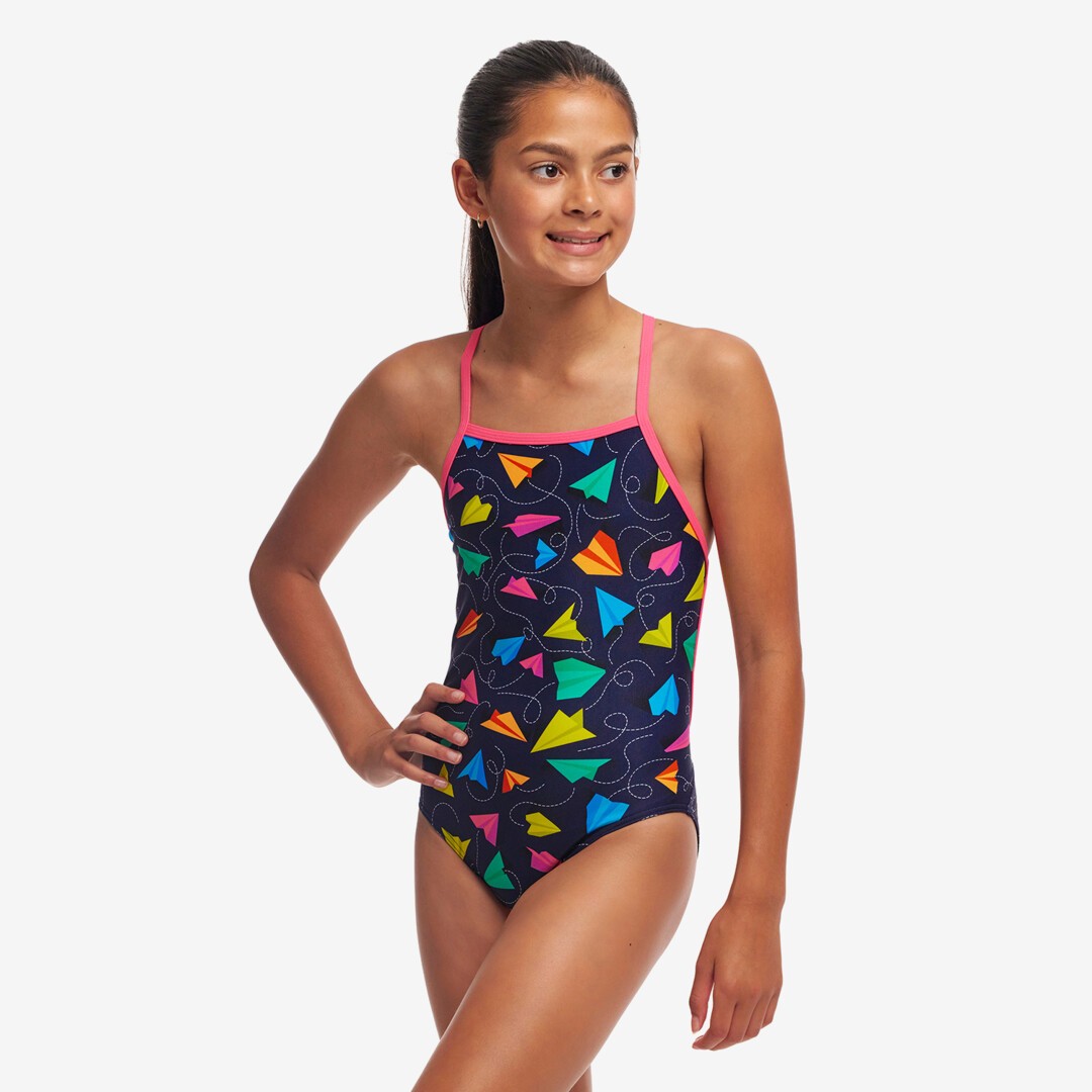 Fly Bye Girl's Strapped In One Piece