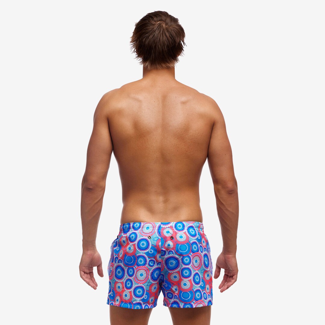 Bundjalung Blue Men's Shorty Shorts Short