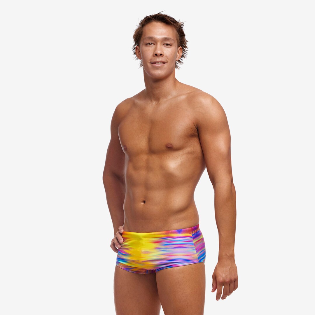 Darkinjung Sunset Men's Sidewinder Trunks