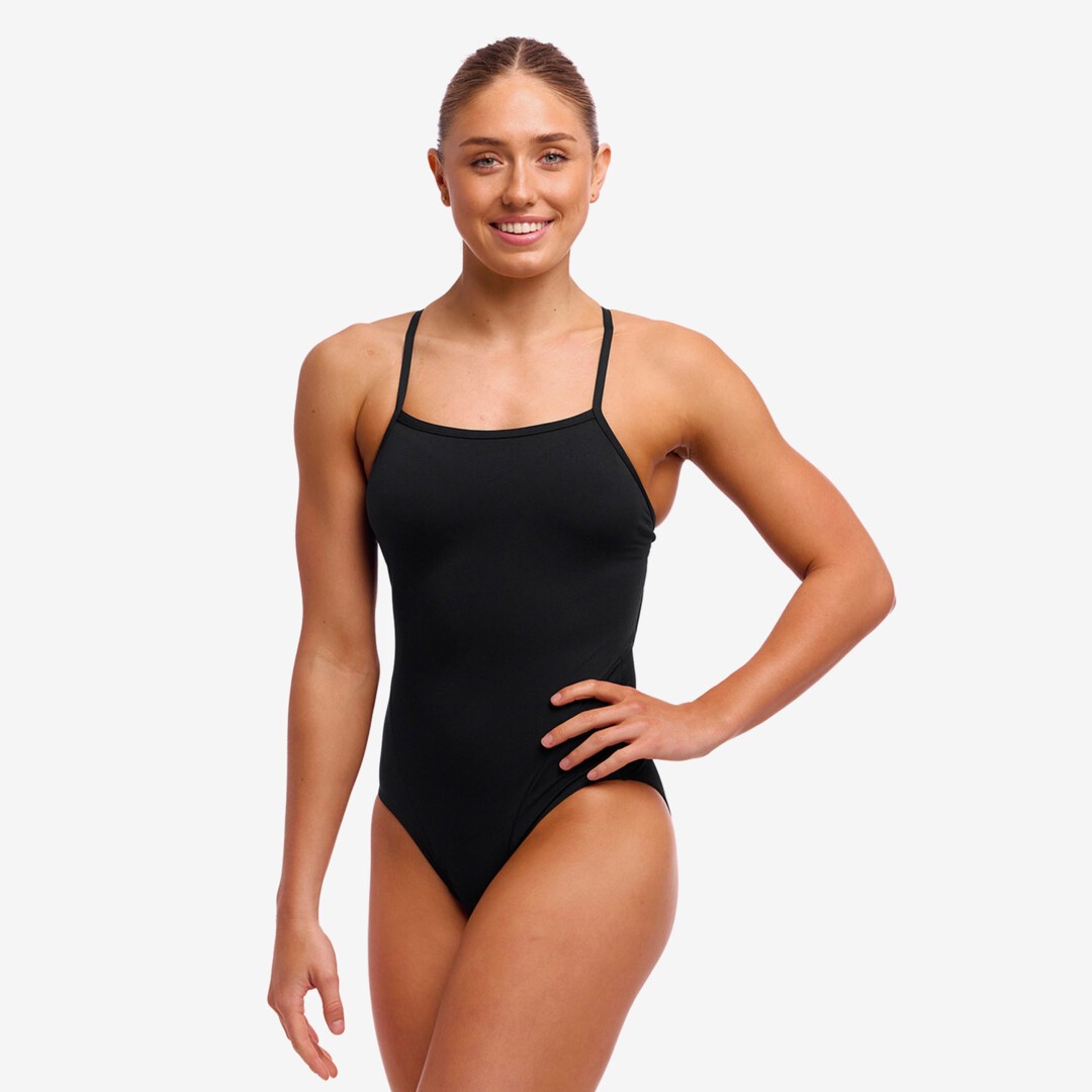 Still Black Ladies Padded Single Strap One Piece