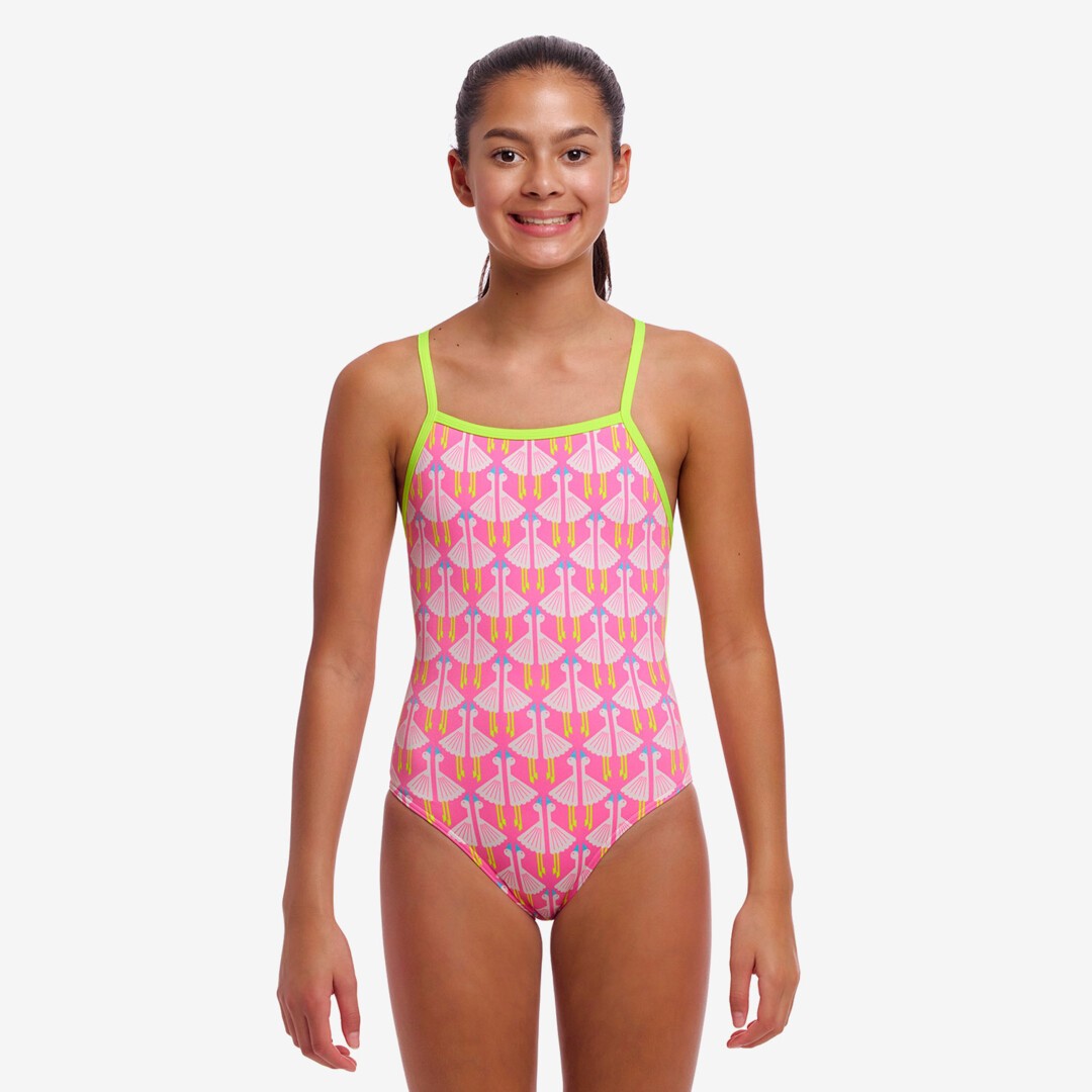 Duck Duck Goose Girl's Strapped In One Piece