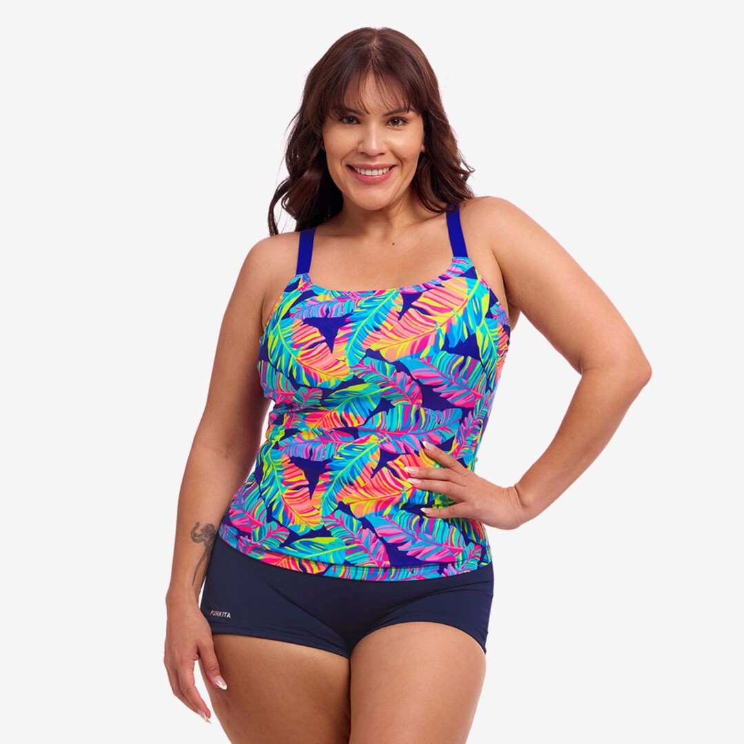 Leaving Today Ladies Scoop Neck Tankini
