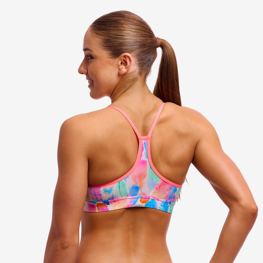 Tickle Pink Ladies Swim Crop Top
