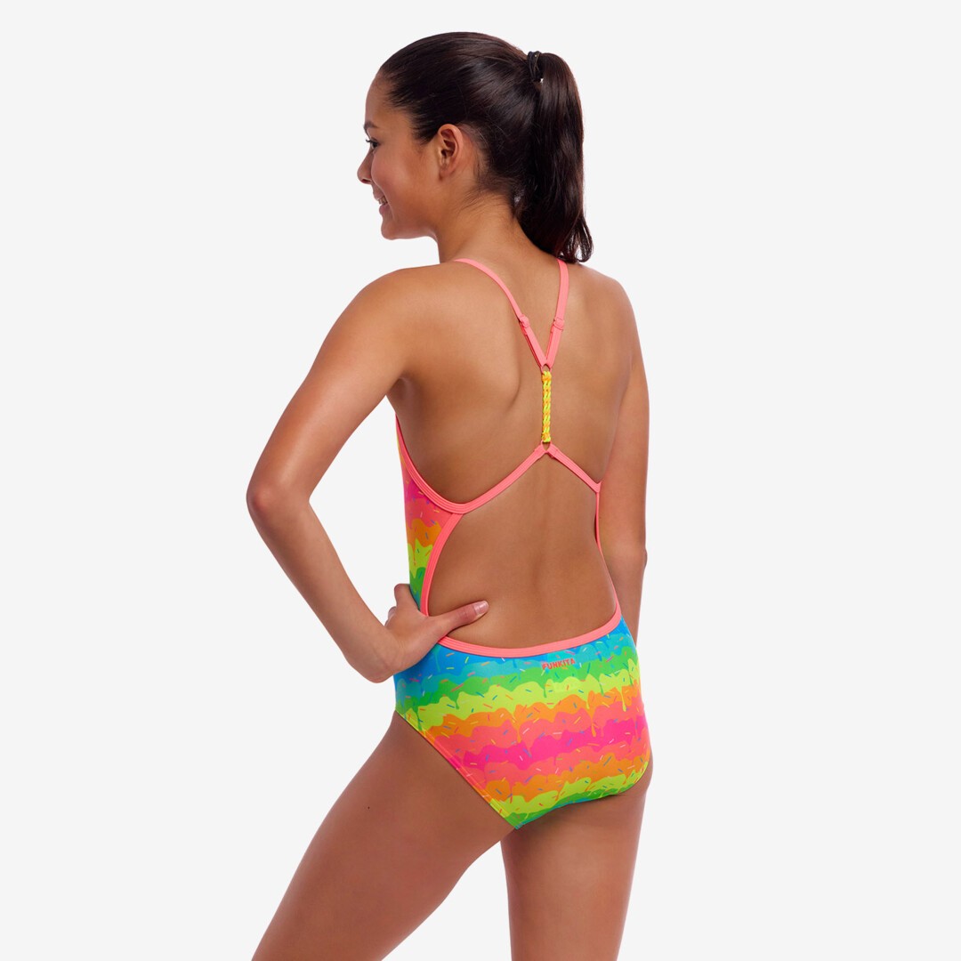 Melting Mayhem Girl's Twisted One Piece