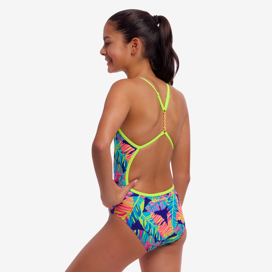 Leaving Today Girl's Twisted One Piece