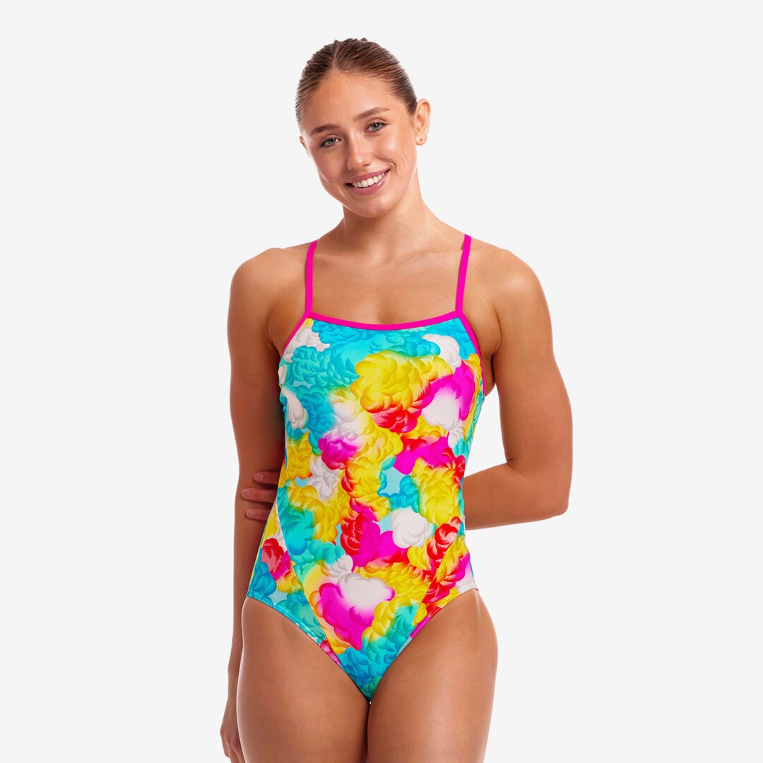 Cloudy Colours Ladies Single Strap One Piece