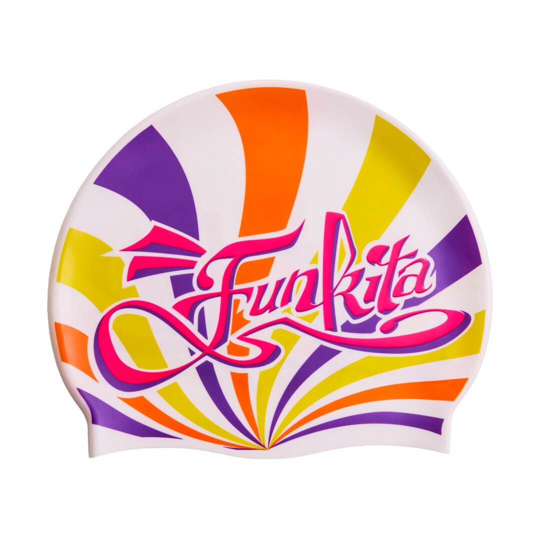 Summer Sundae  Silicone Swimming Cap