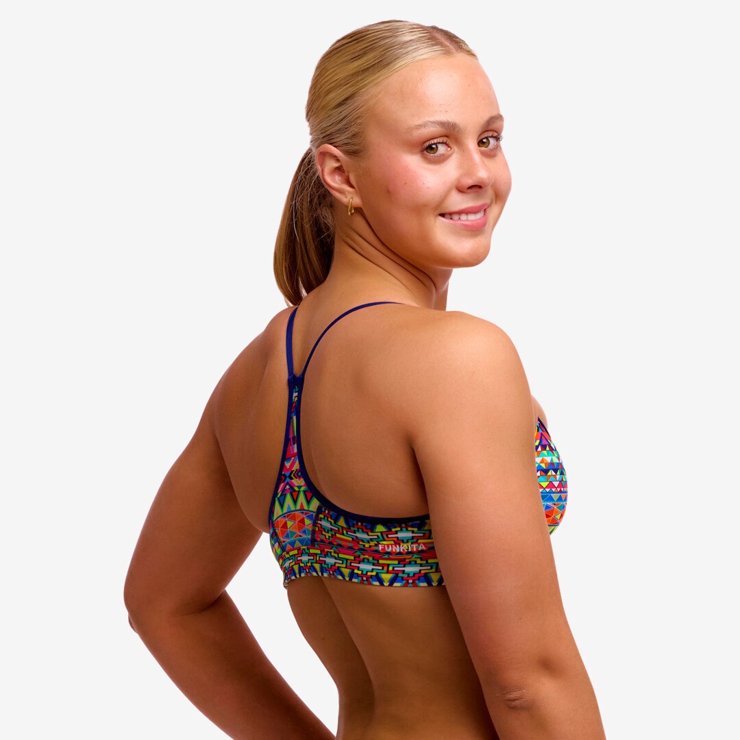 Packed Up Ladies Swim Crop Top
