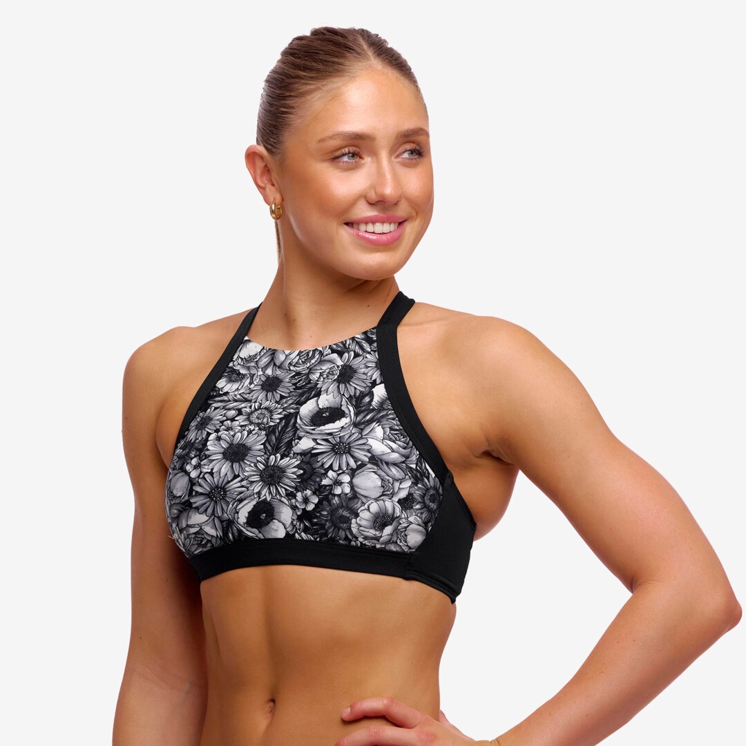 Nights Rose Ladies Hi Light Swim Top