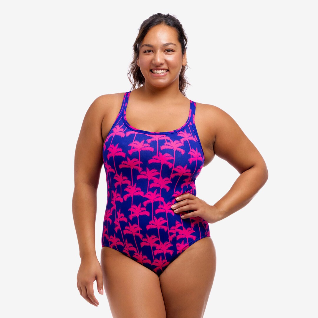 Pinky Palms Ladies Locked In Lucy One Piece