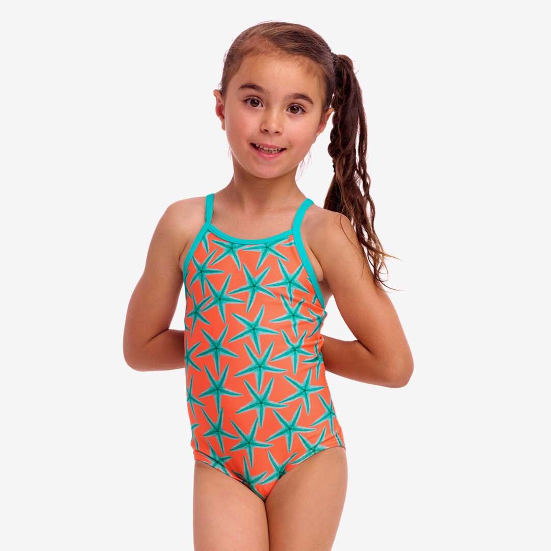 Stars Below Toddler Girl's Printed One Piece