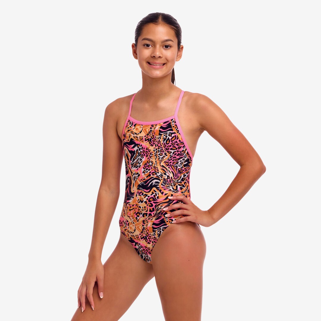 Tipsy Tiger Girl's Tie Me Tight One Piece