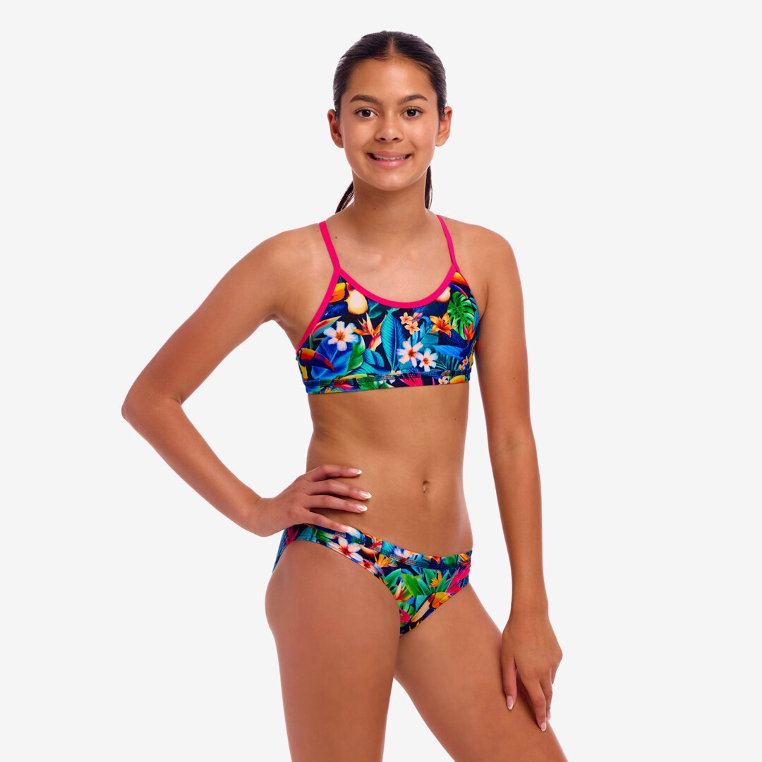 Birdie Wordie Girl's Racerback Two Piece