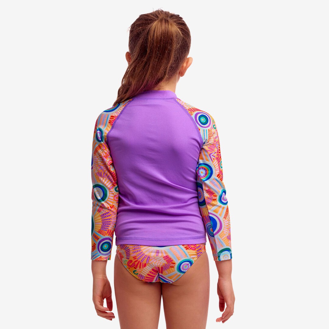 Kulin Colour Toddler Girl's Zippy Rash Vest